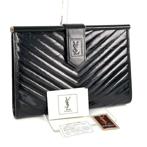 cross stones vintage cluch yves saint laurent|vintage saint laurent purses.